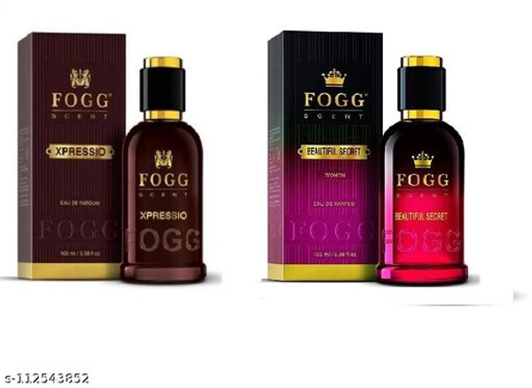 Fogg Scent Xpressio Perfume Body Spray For Men 100 ML & Fogg Scent Make My Day Perfume Body Spray For Women 100 ML (Men & Women Perfume Combo Set (Pack of 2))Name: Fogg Scent Xpressio Perfume Body Spray For Men 100 ML & Fogg Scent Make My Day Perfume Body Spray For Women 100 ML (Men & Women Perfume Combo Set (Pack of 2))Product  - Brown , Free Size