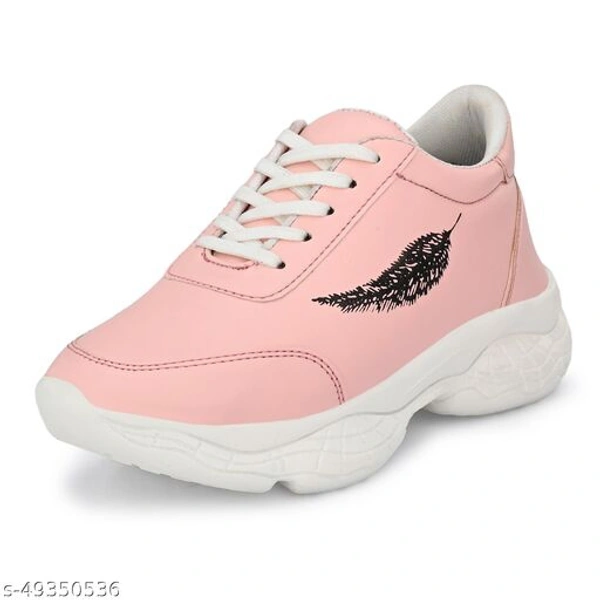 NEW FASION SNEAKERS SHOES FOR WOMEN'S - Pink, IND-5 
