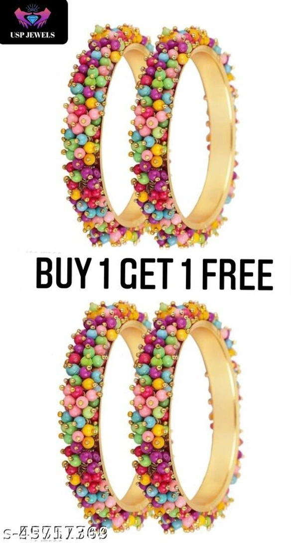 Shimmering Beautiful Bracelet & BanglesName: Shimmering Beautiful Bracelet & BanglesBas - Multi Colour, 2.3 