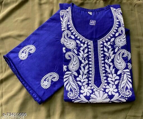 Aagam Pretty Kurtis - Blue, XXXL 