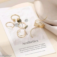 Jewels Galaxy Jewellery For Women Stackable Rings Set  - Free Size