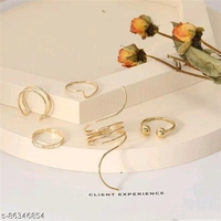 Jewels Galaxy Jewellery For Women Stackable Rings Set  - Free Size
