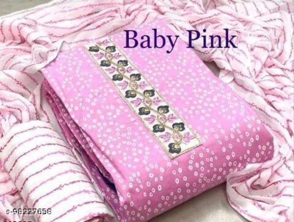 Aagyeyi Pretty Salwar Suits & Dress Materials - Baby Pink, Un Stitched