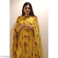 YELLOW-MEESHA Dupatta Set - Yellow, L