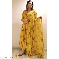 YELLOW-MEESHA Dupatta Set - Yellow, XL