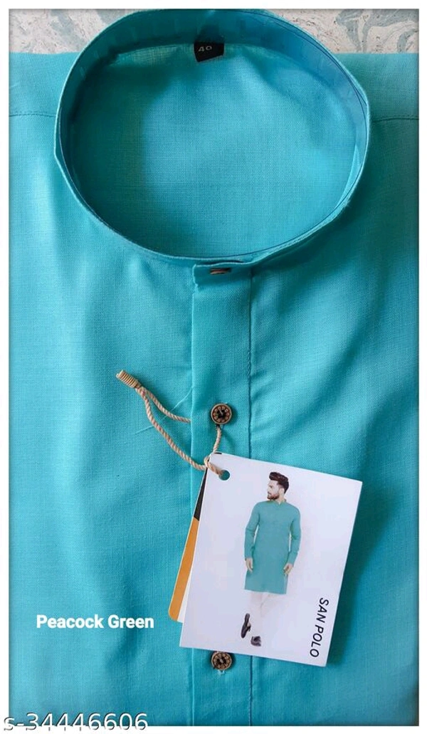 Ethnic Men Kurtas - Sky Blue, M