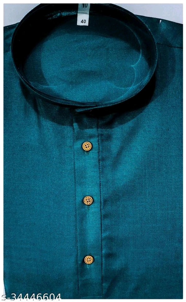 Ethnic Men Kurtas - Dark Cyan, M