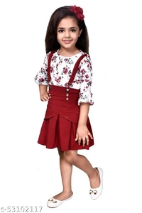 Girls   Clothing Sets Pack Of 1 - Red, 7-8 Years