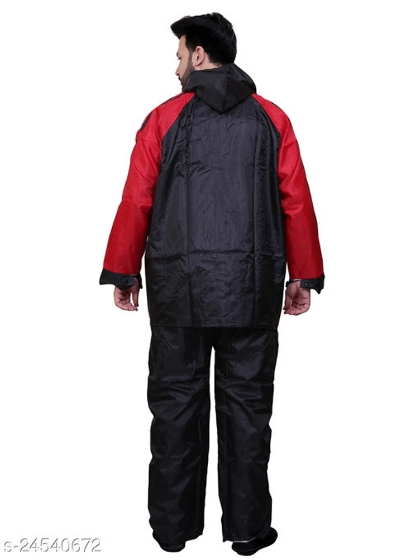 Click One Reversible Men's Rain Coat - Black, XXL