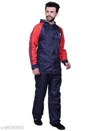 Click One Reversible Men's Rain Coat - Nevy Blue, XXL