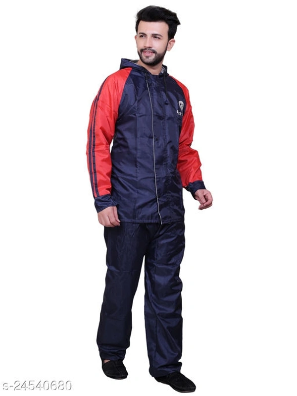 Click One Reversible Men's Rain Coat - Nevy Blue, XXL