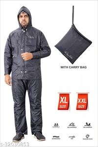 Pretty Retro Rain Suits - Grey, XL