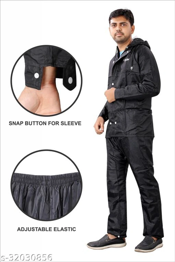 Pretty Retro Rain Suits - Black, XXL
