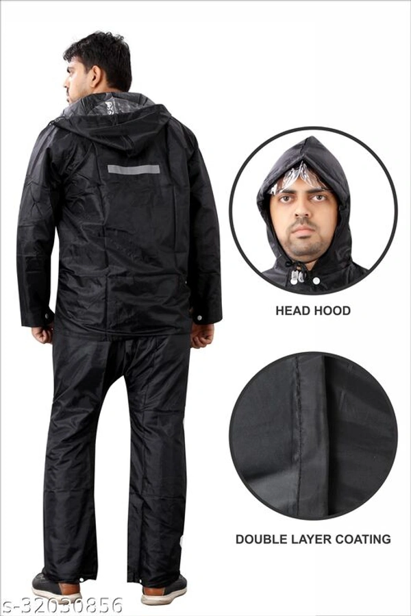 Pretty Retro Rain Suits - Black, XXL