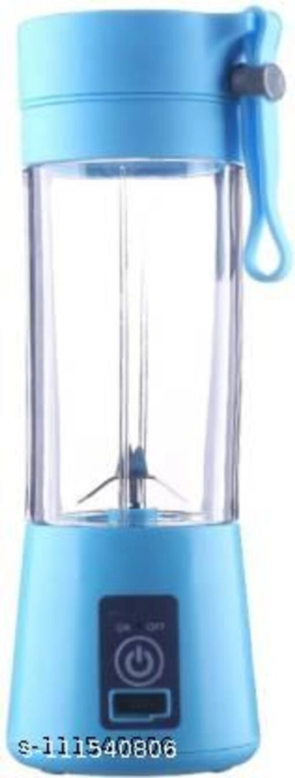 Mini Blender Fruit Mixer Machine Portable Electric Juicer grinder Cup 380ML Personal Blender Smoothie Maker USB Rechargeable Fruit Juice Extractor and Mixer for Home Office Outdoor - Free Size, Sky Blue