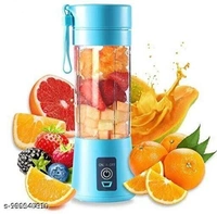 Mini Blender Fruit Mixer Machine Portable Electric Juicer grinder Cup 380ML Personal Blender Smoothie Maker USB Rechargeable Fruit Juice Extractor and Mixer for Home Office Outdoor - Free Size, Sky Blue