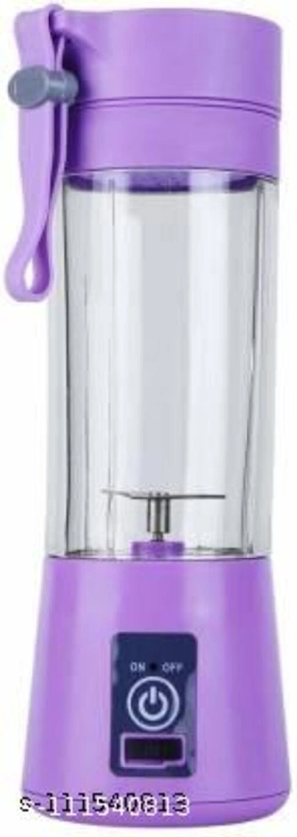 Mini Blender Fruit Mixer Machine Portable Electric Juicer grinder Cup 380ML Personal Blender Smoothie Maker USB Rechargeable Fruit Juice Extractor and Mixer for Home Office Outdoor - Free Size, Purple
