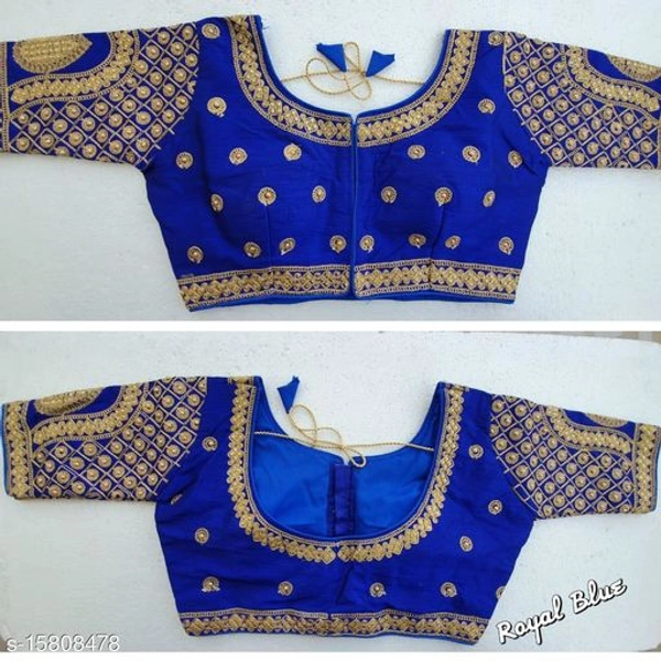 readymade stiched blouse - Royal Blue, Free Size