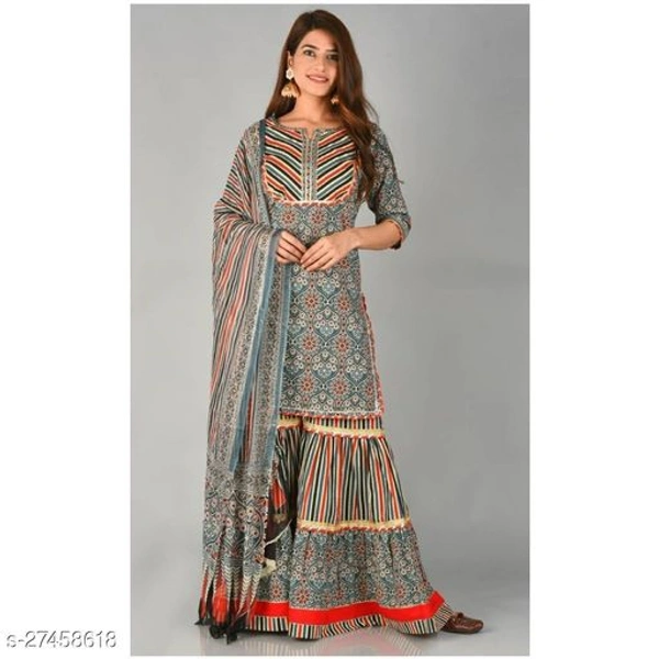 Beautiful Embroidered Dupatta Set - Multi Colour, XXL
