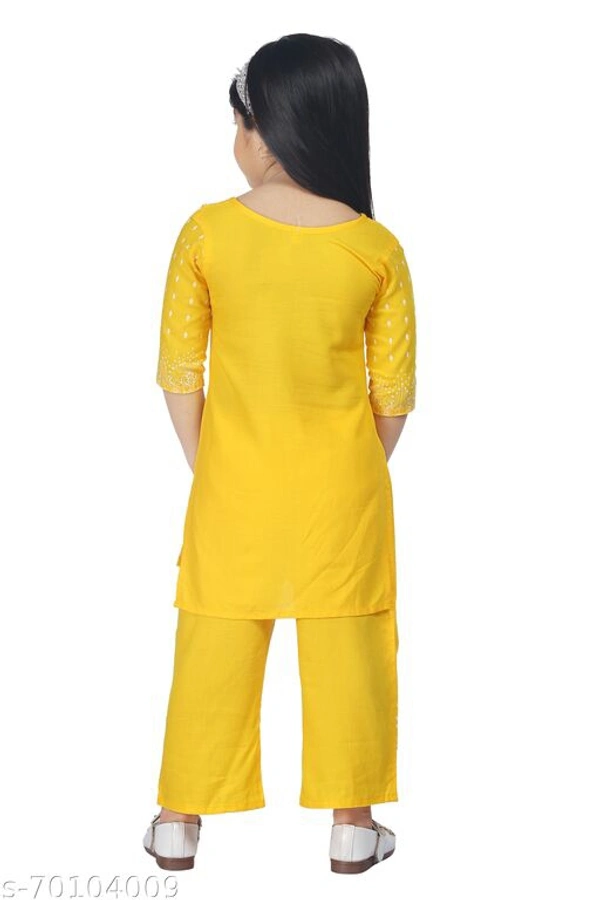 kids Kurta Sets - Yellow, 7-8 Years