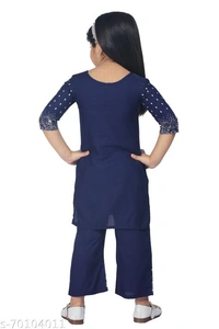 Girls   Kurta Sets - Blue, 2-3 Years