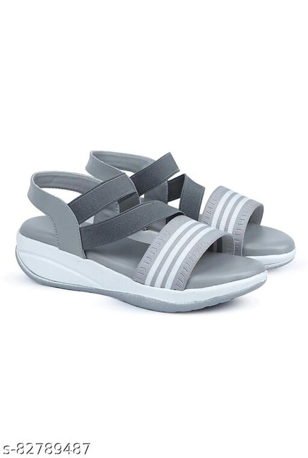 Women's fashion sandals - Grey, IND-4