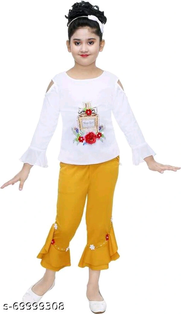 Girls   Clothing Sets Pack Of 1 - Yellow, 7-8 Years