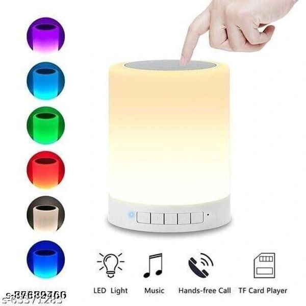 LED Touch Lamp Bluetooth Speaker, Wireless HiFi Speaker Light, USB Rechargeable Portable with TWS for Party FestivalJesu LED Touch Lamp Bluetooth Speaker, Wireless HiFi Speaker Light, USB Rechargeable Portable with TWS for Party Festival Camping , (New Light) - Free Size