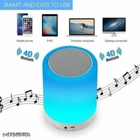 LED Touch Lamp Bluetooth Speaker, Wireless HiFi Speaker Light, USB Rechargeable Portable with TWS for Party FestivalJesu LED Touch Lamp Bluetooth Speaker, Wireless HiFi Speaker Light, USB Rechargeable Portable with TWS for Party Festival Camping , (New Light) - Free Size