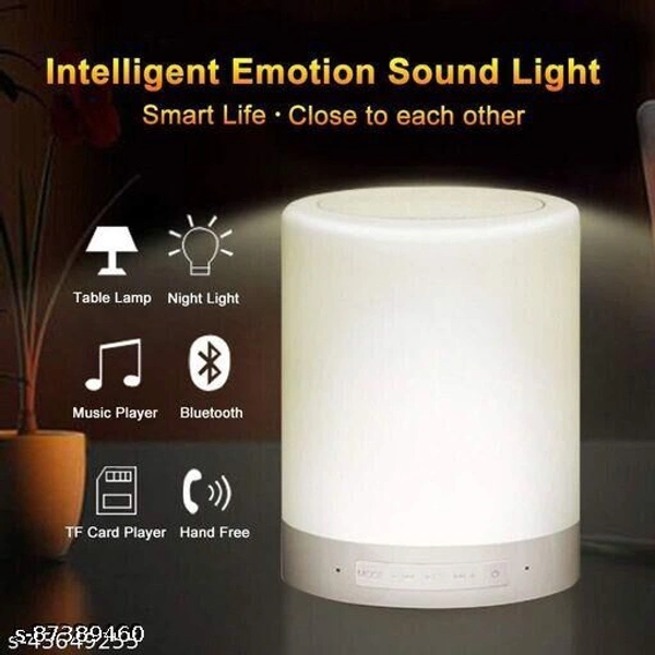 LED Touch Lamp Bluetooth Speaker, Wireless HiFi Speaker Light, USB Rechargeable Portable with TWS for Party FestivalJesu LED Touch Lamp Bluetooth Speaker, Wireless HiFi Speaker Light, USB Rechargeable Portable with TWS for Party Festival Camping , (New Light) - Free Size