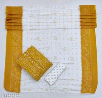 Suits - Yellow, Un Stitched