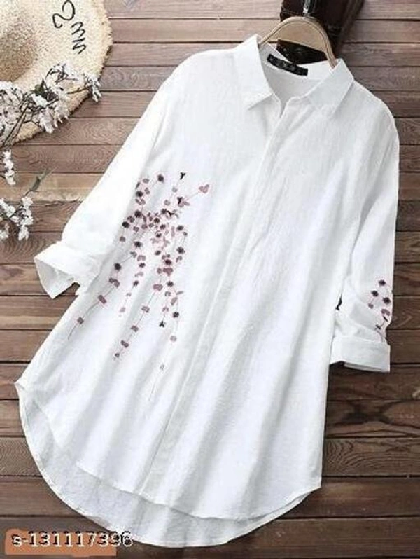 Trendy & Stylish Women Shirt - Whait, XL