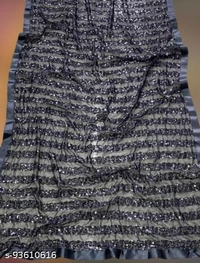 Bollywood saree with embroidery work saree - Free Size