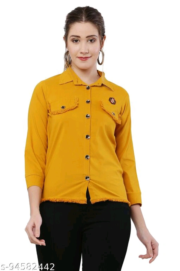 LACE _ SHIRT _ RANI COLOUR - Yellow, 10-11 Years