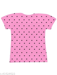 Girls Multicolor Cotton Tshirts Pack Of 5 - Multi Colour, 3-4 Years