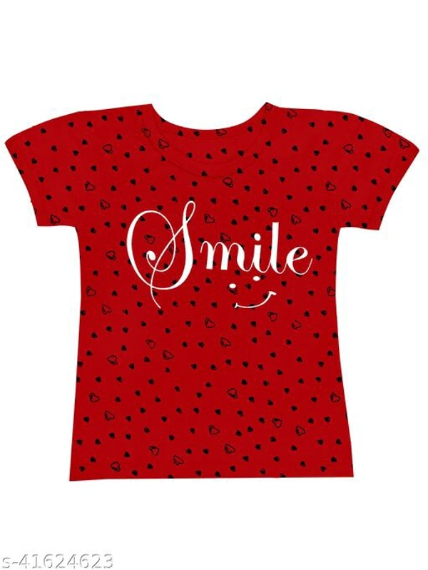 Girls Multicolor Cotton Tshirts Pack Of 5 - Multi Colour, 5-6 Years