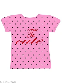 Girls Multicolor Cotton Tshirts Pack Of 5 - Multi Colour, 7-8 Years