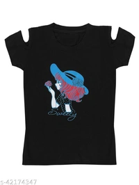 Princess Fancy Girls Tshirt  - Multi Colour, 4-5 Years