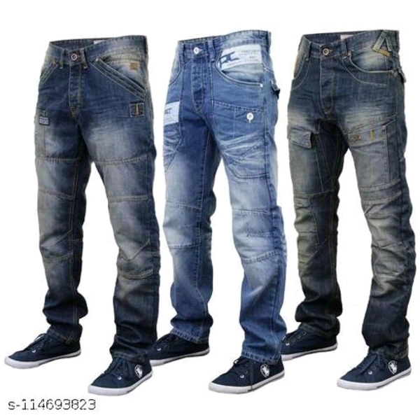 Masterly Weft White Colour Trendy Slim Fit jeans For Men - Black, 34