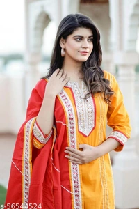 Trendy Petite Women Kurta Sets - Yellow, S