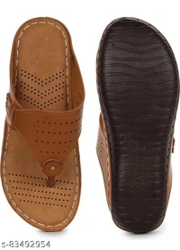 AADVIT WOMEN FLAT SANDALS - Brown, IND-4