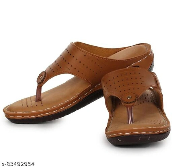 AADVIT WOMEN FLAT SANDALS - Brown, IND-4