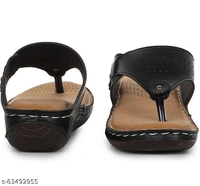 AADVIT WOMEN FLAT SANDALS - Black, IND-6