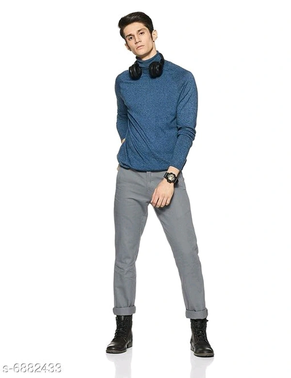 Regular Fit Men's Trousers - Grey, 32
