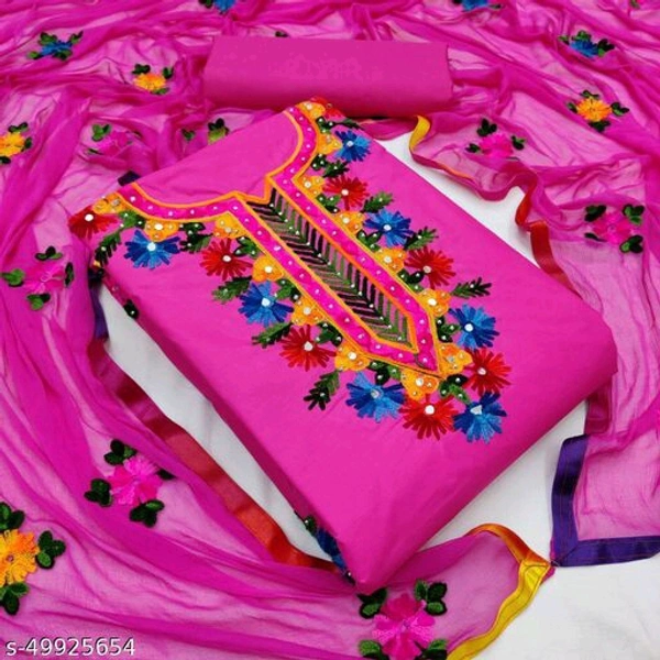 Aagyeyi Fabulous Salwar Suits & Dress Materials  - Pink, Free Size