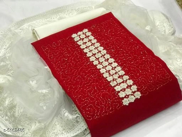 Graceful Salwar Suits & Dress Material - Red, Un Stitched