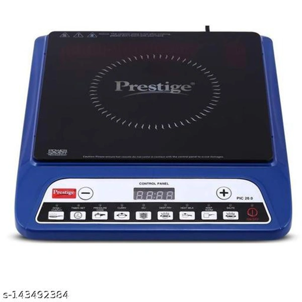 Prestige PIC 20 1200 Watt Induction Cooktop with Push Button (Blue) - Free Size