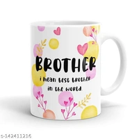 rakhi gift for brother with rakhi Brother Sister, 2 Mug with 2 rakhi  rakhi design rakhi bandhan rakhi combo for brother sister bhaiya bhabhi women boys girls kids rakhi combo hamper BS-12-IK - Free Size