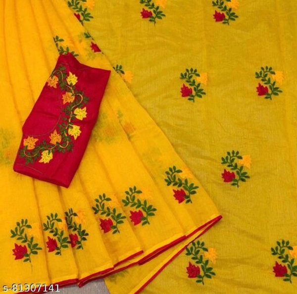 Aishani Fashionable Sarees - Yellow, Free Size, Yellow