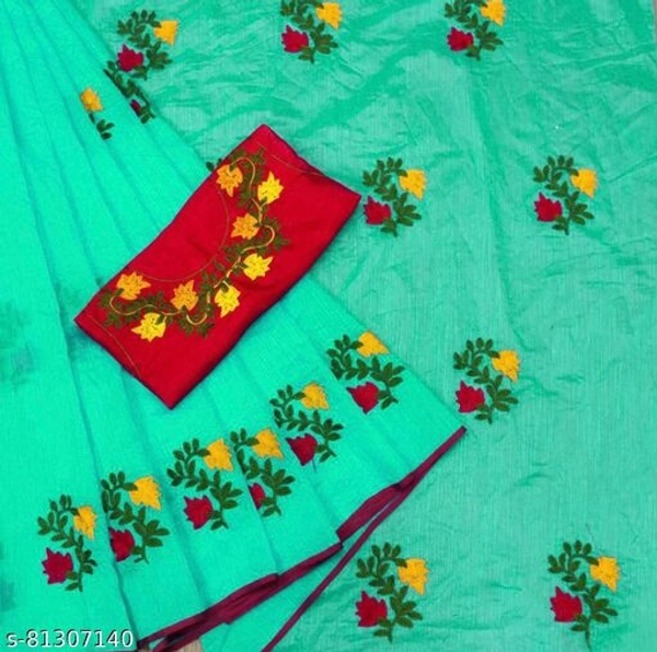 Aishani Fashionable Sarees - Peacock Green, Free Size